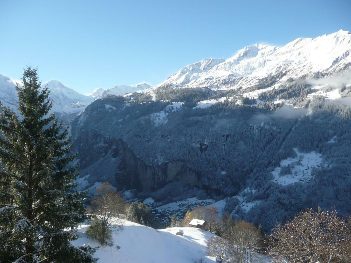 Holiday Flat #1, Chalet Aberot, Wengen, Switzerland Exterior foto